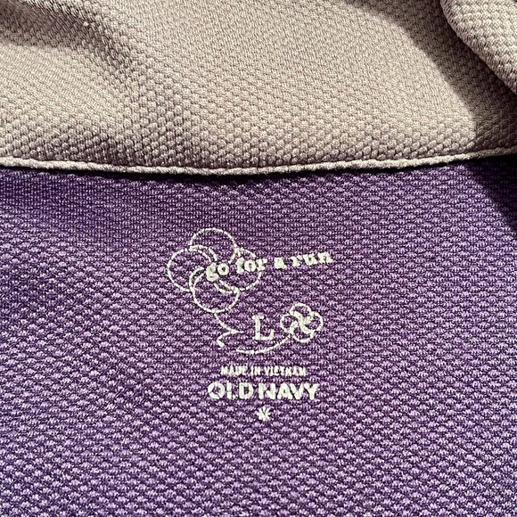 Old Navy Quarter Zip Blue Mock Neck Pullover Womens Large 250 S1280 - Picture 6 of 6